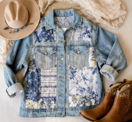 Meadowlark — Reworked Quilt & Denim Jacket