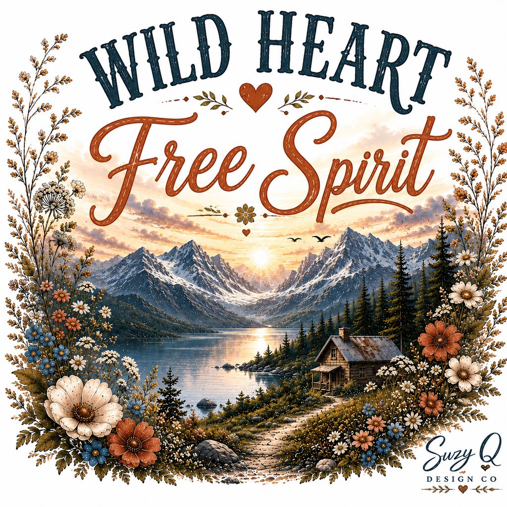 Wild Heart Free Spirit — Suzy Q Graphic Tee