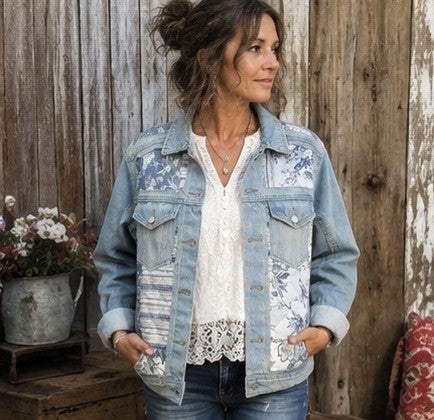 Meadowlark — Reworked Quilt & Denim Jacket