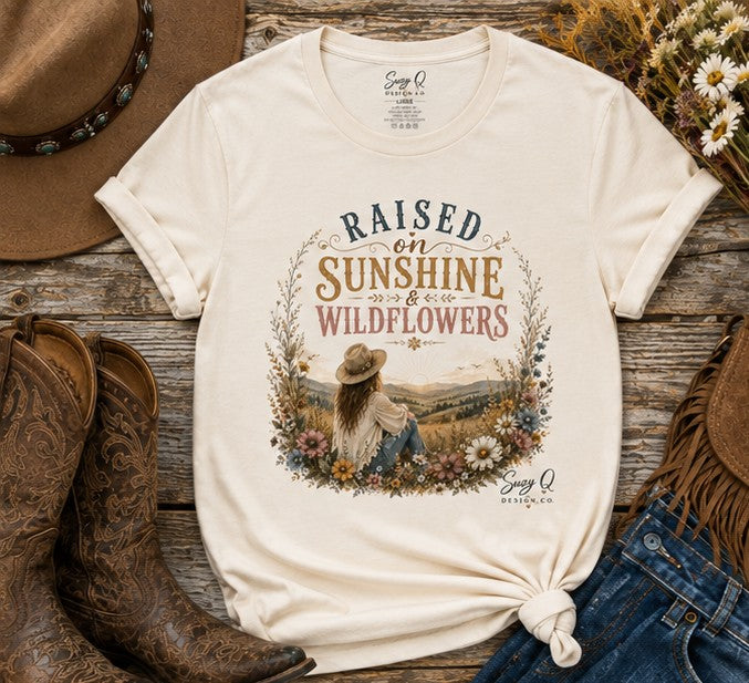 Raised on Sunshine & Wildflowers — Suzy Q Graphic Tee
