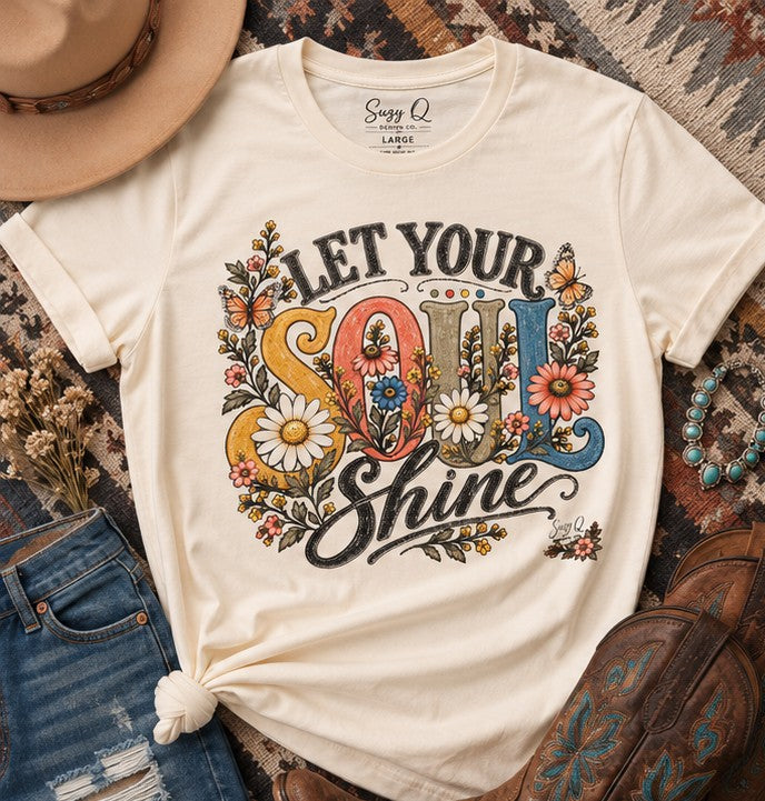 Let Your Soul Shine — Suzy Q Graphic Tee
