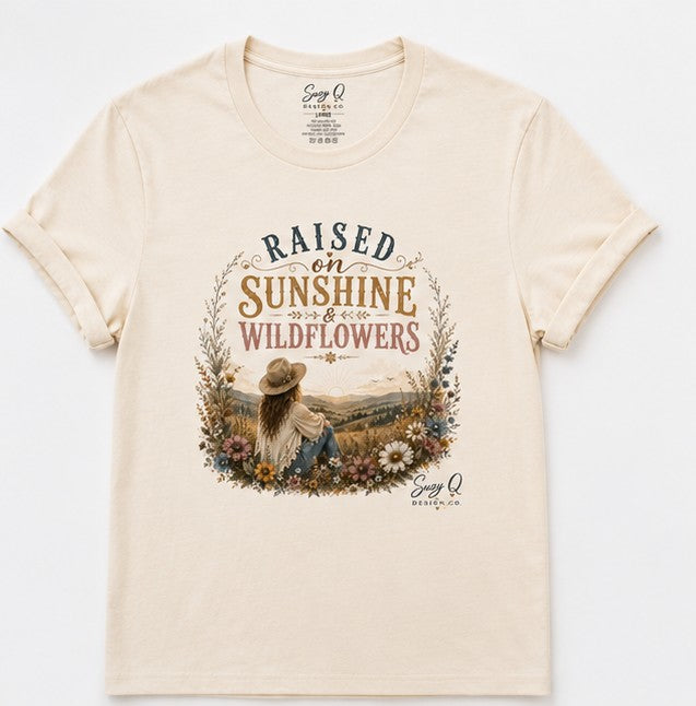 Raised on Sunshine & Wildflowers — Suzy Q Graphic Tee