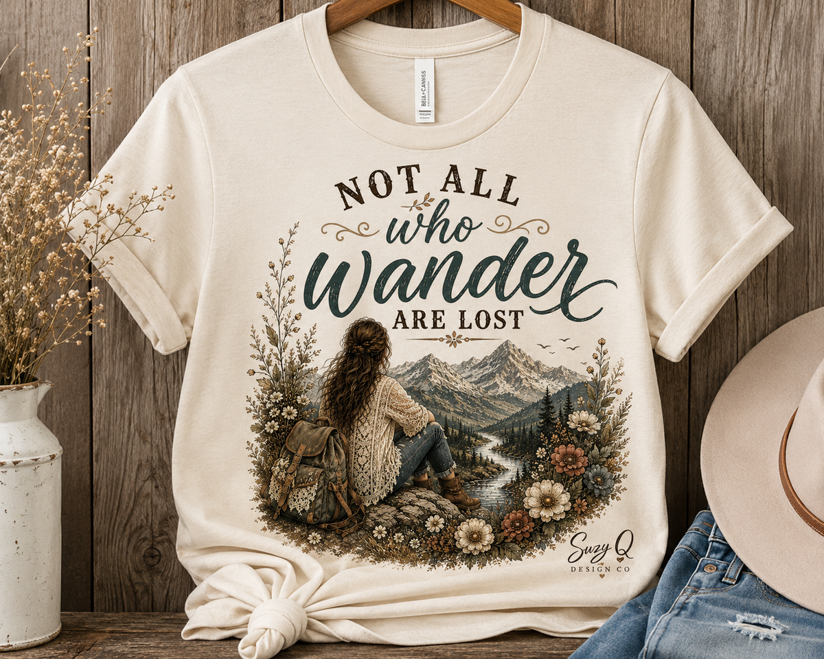 Not All Who Wander — Suzy Q Graphic Tee